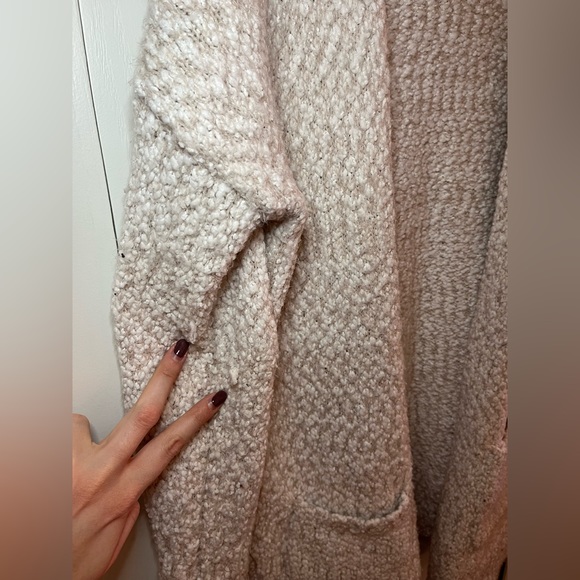 For Thee. White/Cream Cardigan. Size large. - Picture 6 of 6